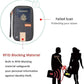 defway Passport Holder Travel Wallet - Family Passport Holder of 4, RFID Blocking Passport Wallet for Men Women, Travel Essentials for Flying, GREY