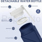 610ml Collapsible Water Bottles Upgrade Foldable Water Bottle BPA Free Reusable Lightweight LeakProof Silicone Water Bottles 20.6oz for Travel Hiking Office Camping Outdoor Sport Dark Blue