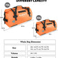 Waterproof Motorcycle Duffel Bag Roll Top Dry Duffel Bag with Quick-fixed Straps for Rafting, Boating, Kayaking, Travel, 50L(Orange) - Roamly