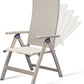 Adjustable Folding Chair, Indoor Bedroom, Outdoor Balcony, Patio, Lawn Yard Beach, Porch, for Comfortable Foldable Lounge Chair, Portable Cozy Recliner, Metal Frame