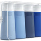 Valourgo Travel Bottles for Toiletries, Tsa Approved 3.4oz Portable Travel Bottles, BPA Free Leak Proof Travel Tubes Refillable Travel Accessories, Travel Accessories with Clear Toiletry Bag, Blue