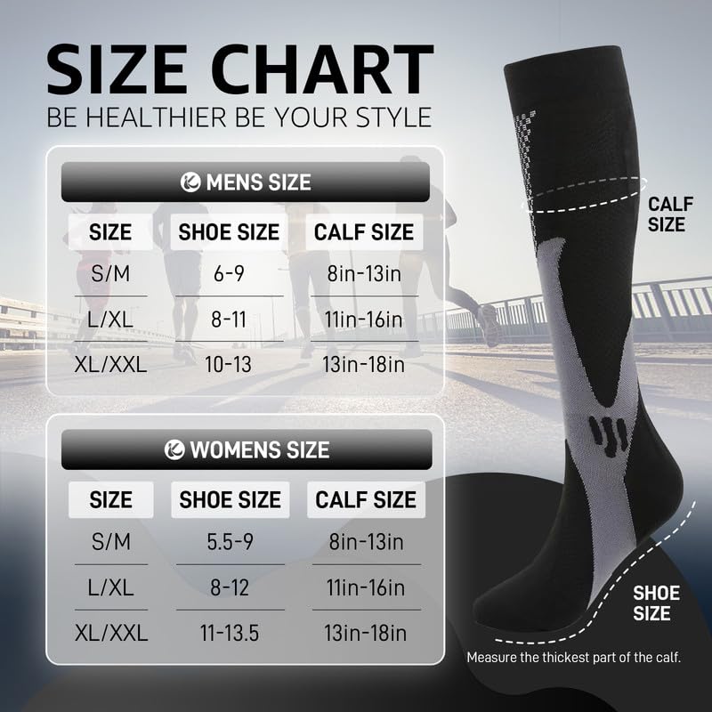 Women Compression Socks 3Pcs