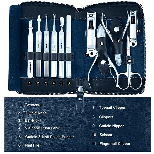 Stainless Steel Manicure Set 11 (11 Count)