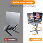 Laptop Stand with 360 Rotating Base, Computer Notebook Laptop Riser Metal Holder for Desk Collaborative Work, Fully Foldable for Easy Storage, Fits All MacBook, Laptops up to 16 inches, Grey