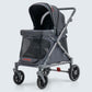 Familidoo Q1 Multi-Use Kids Wagon Stroller – Foldable, Lightweight & All-Terrain for Kids & Pets – 5-Point Safety Harness, Rain Cover & Compact Travel Design – Supports Up to 132 lbs (Charcoal Gray)
