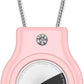 Waterproof Airtag Holder,Airtag Case with Secure Lock,Airtags Keychain for Apple Airtag,Anti-Lost Protective Cover Air tag Accessories for GPS Item Finder Tracker Luggage,Bag,Key,Pet,Cat Dog,Pink