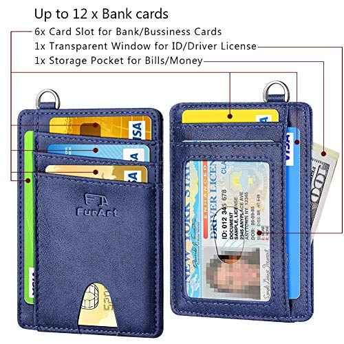 Slim Minimalist Wallet RFID Credit Card Holder for Men