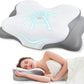 Cervical Neck Pillow, Ergonomic Memory Foam Pillows for Neck Pain Relief with Breathable Pillowcase, Adjustable Contour Neck Support Pillow for Side Back Stomach Sleepers, Odorless