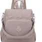 MINTEGRA Women Shoulder Backpack Multi-Pocket Nylon Purse Large Capacity Waterproof Casual Daypack