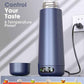 Travel Kettle, Dual Voltage Portable Electric Kettle 110V-220V-240V Smart Small Water Boiler 370ML for Tea & Coffee, 316 Stainless Steel, 6 Temperature Control and LCD Display, for Global Use