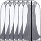 Garment Bags for Hanging Clothes 24'' x 60'' (Set of 6) Coat Covers for Closet Foldable Washable Dress Bags for Hanging Clothes for Long Dress Dance Costumes Suits Gowns Coats