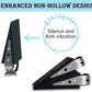 Shackcom Door Stopper, 2 Pack Black Heavy Duty Wedge That Holds Doors Firmly and Doesn’t Budge, Made of Rubber and Stainless Steel, Works on All Floor Surfaces, with Hanger which Easy to Storage