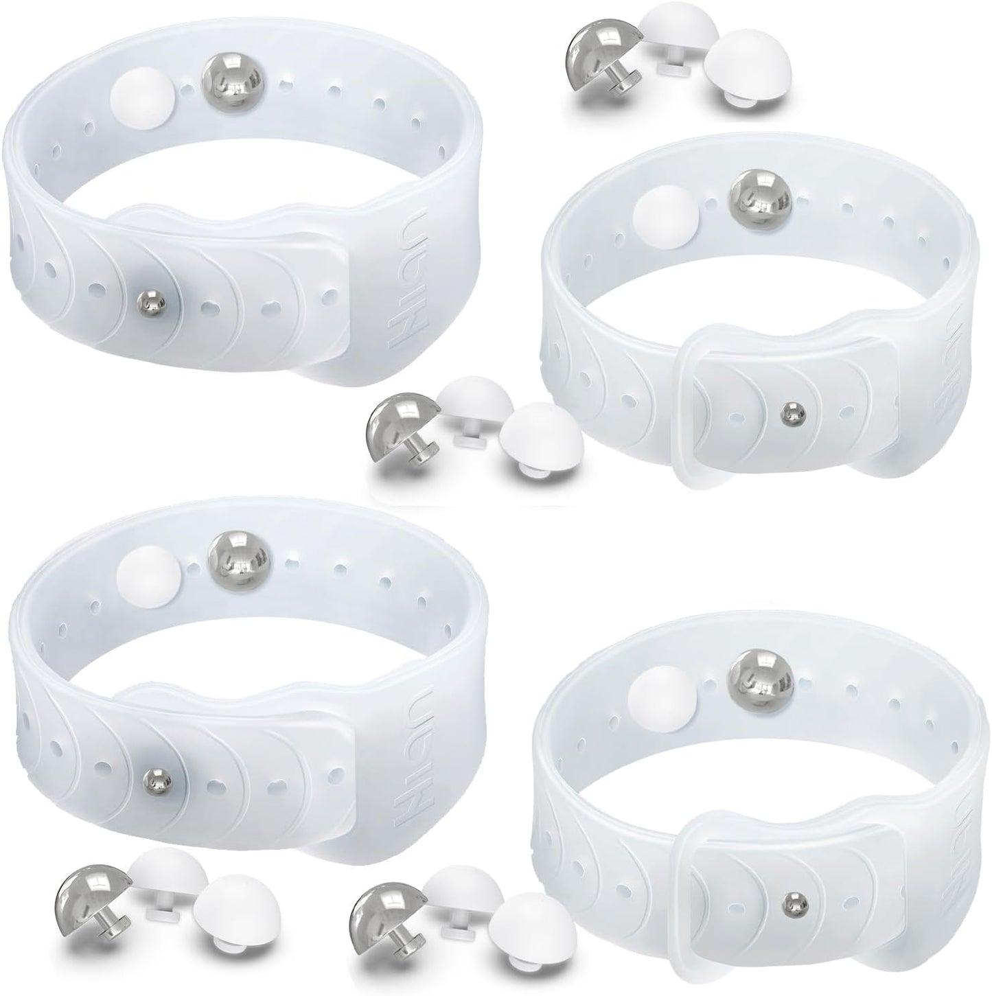 Motion Sickness Bands Sea Sickness Wristbands Acupressure Nausea Wristband/,Natural Relief of Nausea Headaches,Insomnia,Anxiety,Sleep Aid, Morning Sickness,Motion Sickness（2 Pairs Transparent）