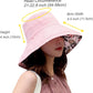 Women Wide Brim Sun Hats Metal Wired Edge Summer UV Protection Beach Fishing Hat for Hiking Garden Travel Chin Strap