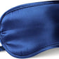 LULUSILK Mulberry Silk Sleep Eye Mask Blindfold with Elastic Strap Headband, Soft Eye Cover Eyeshade for Night Sleeping, Travel, Nap (Navy Blue)