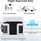 Travel Backpack for Men, 17.3 Inches Business Laptop Backpack Water-Resistant Carry on Airline Approved 18x14x8 Luggage Backpack with USB Charger Port