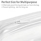 PACKISM Clear Toiletry Bag - 3 Pack TSA Approved Toiletry Bag Quart Size Bag, Travel Makeup Cosmetic Bag for Women, Carry on Airport Airline Compliant Bag, White