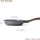 SENSARTE Nonstick Frying Pan Skillet, Swiss Granite Coating Omelette Pan, Healthy Stone Cookware Chef's Pan, PFOA Free (8/9.5/10/11/12.5 Inch) (9.5 Inch)
