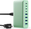 USB C Charger 200W USB C Charger Block GaN III 8-Port Fast Charging Station PD 65W Laptop Charger Adapter Compatible with MacBook Pro/Air,DELL,HP Surface,iPhone 15/14/13,Galaxy S23/22 (G)