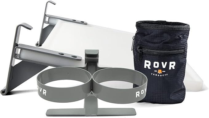 RovR Accessories Essential Pack - Includes Dual Cup Holder, Prep Board, and Storage Bag - Compatible with RollR 45, 60, 80 Wheeled Camping Coolers