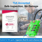 TSA Approved Cable Luggage Locks, Re-settable Combination with Alloy Body (Green 4 Locks)