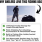 Lunkerhunt Fishing Tackle Sling Bag with Adjustable Strap - Water-Resistant TPE Fabric