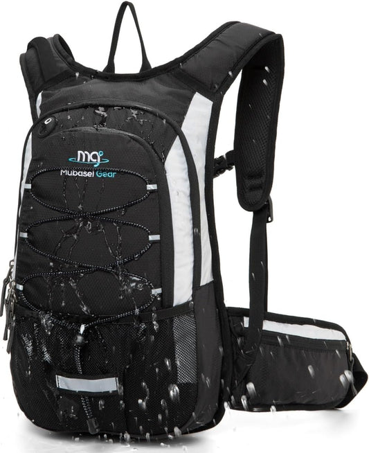 15L Insulated Hydration Backpack Pack with 2L Water Bladder Lightweight Hiking Backpack Bag for Women Men Daypack for Hiking Running Festival Camping Biking - Roamly