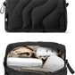 tomtoc Electronics Organizer Travel Case, Soft Puffy Organizer Bag Birthday Christmas Gifts Travel Essentials for Women Girls, Portable Accessory Tech Pouch Storage for Charger, Cord, Cable, Phone