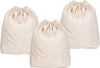 Heavy Duty Laundry Hamper Bags - Extremely Sturdy, Durable Canvas Replacement Laundry Hamper Liner - Works for Round & Square Hampers with Drawstring Closure (3 Pack)