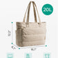 BAGSMART Tote Bag for Women, Lightweight Puffy Tote Bag with Compartments Shoulder Bag Handbag for Travel, Work, Gym,