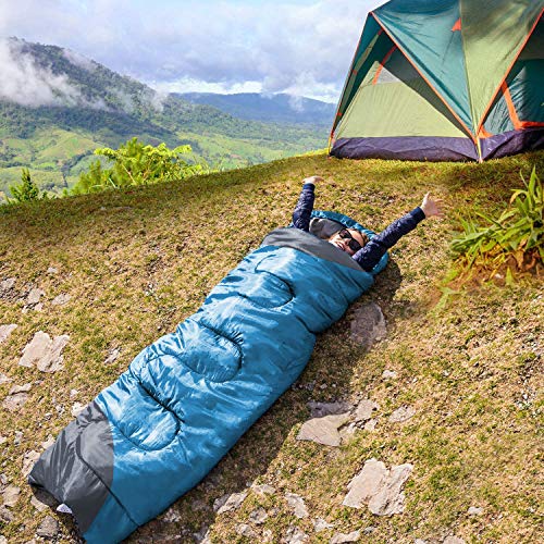 Sleeping Bags for Adults Kids Boys Girls Backpacking Hiking Camping Microfiber Liner
