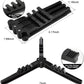 Folding Universal Fuel Can Canister Stand, Caudblor Tripod Stabilizer for Camping Stoves, Upgrade Compact Butane Gas Tank Bracket, Plastic Cylinder Cartridge Holder, Footrest for Outdoor Hiking Stove