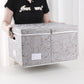 PRANDOM Extra Large Collapsible Storage Boxes with Lids Fabric Decorative Storage Bins Cubes Organizer Baskets with Cover Handles Divider for Bedroom Closet Living Room 19.7x15.7x11.6 Inch 3 Pack