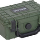 MEIJIA IP67 waterproof hard compact case,Customizable Fit Foam,8.12”x6.56”x 3.56”,Fit Use of Drones, Cameras,Equipments,lens (Green)