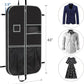 Zilink Upgrade 43" Garment Bag for Suit, Leather,Fur, Mink Coat and Sweater with 3.9" Gusset and Stable Buckles Heavy Duty, Hanging, Breathable, Foldable Travel and Wardrobe Clothes Protector