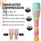Kickticks 4 Pairs Compression Socks for Woman & Man Unisex 20-30mmHg Knee high Plus Size Wide Calves for Flying Running…