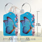 2 Pack Luggage Tags for suitcases blue Funny cute Butterfly Luggage Tag (2 Count)