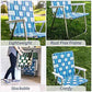 Outdoor Chairs for Camping. Made with Lightweight Aluminum Frames and UV (2 Count)