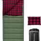 0 Degree Sleeping Bag Cotton Flannel Winter Cold Weather for Adults XXL Sleeping Bag 4 Season Big and Tall with Pillow Compression Sack