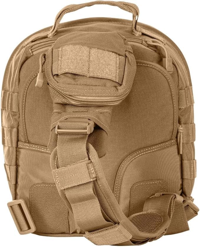 5.11 Tactical Sling Bag Pack MOAB 6, Shoulder Crossbody Military Bag, 11L, Kangaroo, Style 56963ABR