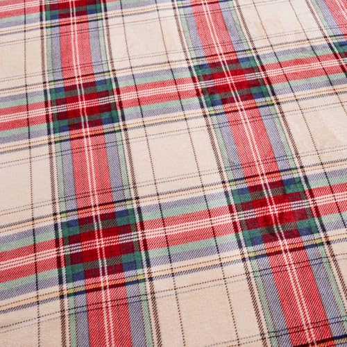 Sherpa Fleece Throw Blanket 60" x 80" Reversible Plush Fluffy Large Big Blanket Lattice Flannel Blankets for All Season Use