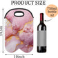 Wine Carrier Tote Personalized Bag for 2 Bottles - Neoprene Wine Bottle Holder with Carry Handle, Wine Protective Bag Insulated Bag Beer Cans Water Bottle Holder for Travel Picnic,Style10