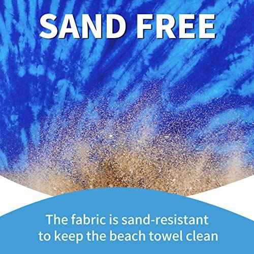 Microfiber Beach Towel Oversized 71x32 Multiple with Bag 4 Pack Bulk (4 Count)