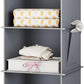 YOUDENOVA Hanging Closet Organizer, 3-Shelf Closet Hanging Storage Shelves, Grey