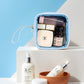KOTORA TSA Approved Toiletry Bag with Mini Clear Makeup Bag Travel Size Beach Pool Bag Car Accessories for Women Her (Clear Mini-Blue)