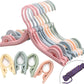 20 Pcs Foldable Travel Hangers - Portable Folding Collapsible Clothes Hangers Lightweight Travel Accessories Foldable Clothes Drying Rack Dorm Hanger for School Home with Clothesline