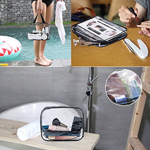6 Packs Clear Makeup Bags