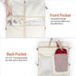 Zilink Wedding Dress Bag Long Garment Bag 72" Dress Bag for Traveling Trifold Bridal Garment Bag with Accessory Pockets and Adjustable Buckles for Wedding dress, Prom Evening Gown [Upgraded Version]