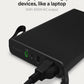 mophie powerstation pro AC (2023)-27,000 mAh External Battery compatbile With MacBook&iPad Portable PD battery with 100W of AC&60W USB-C Fast Charge integrated carry strap-USB-C cable included, Black - Roamly