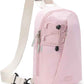 Inateck Sling Bag X-Row with RFID Blocking, Spacious Crossbody Shoulder Chest Everyday Carry Bag with Quick-adjust Strap, Water-resistant Sling Backpack for Men, Women, Travel, Cycling, Hiking, Pink
